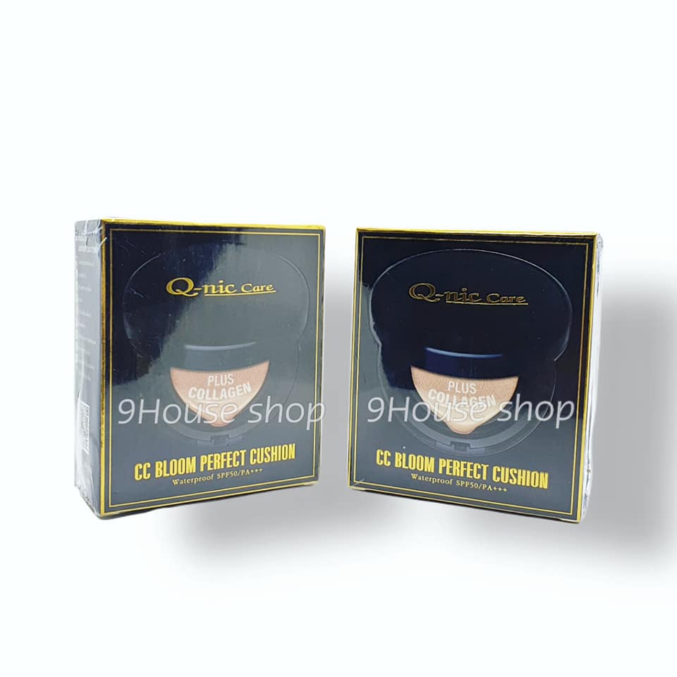 01 phấn nước không trôi cc bloom perfect cushion q-nic care thái lan