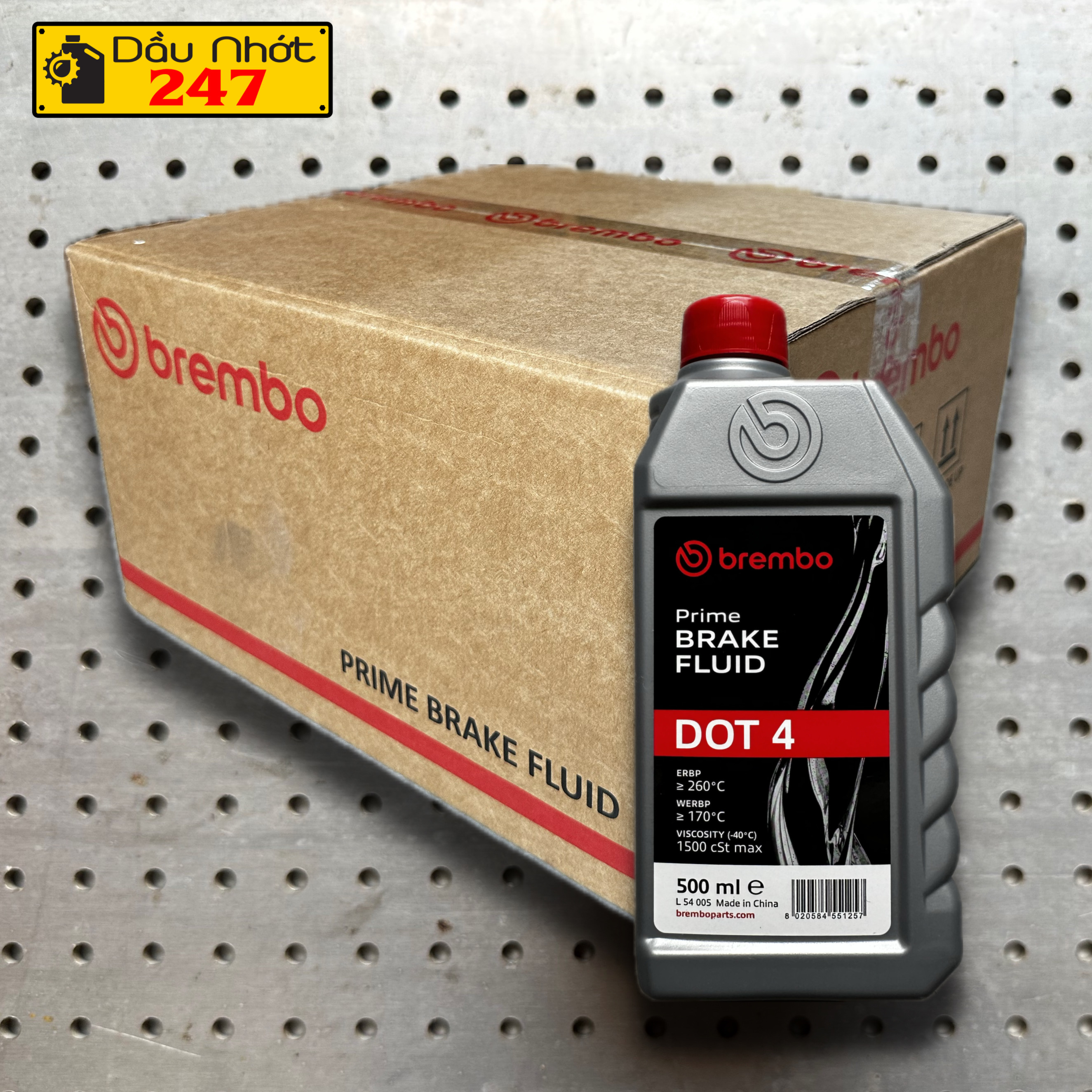 Brembo Prime Brake Fluid Dot 4 500ml Oil Tank