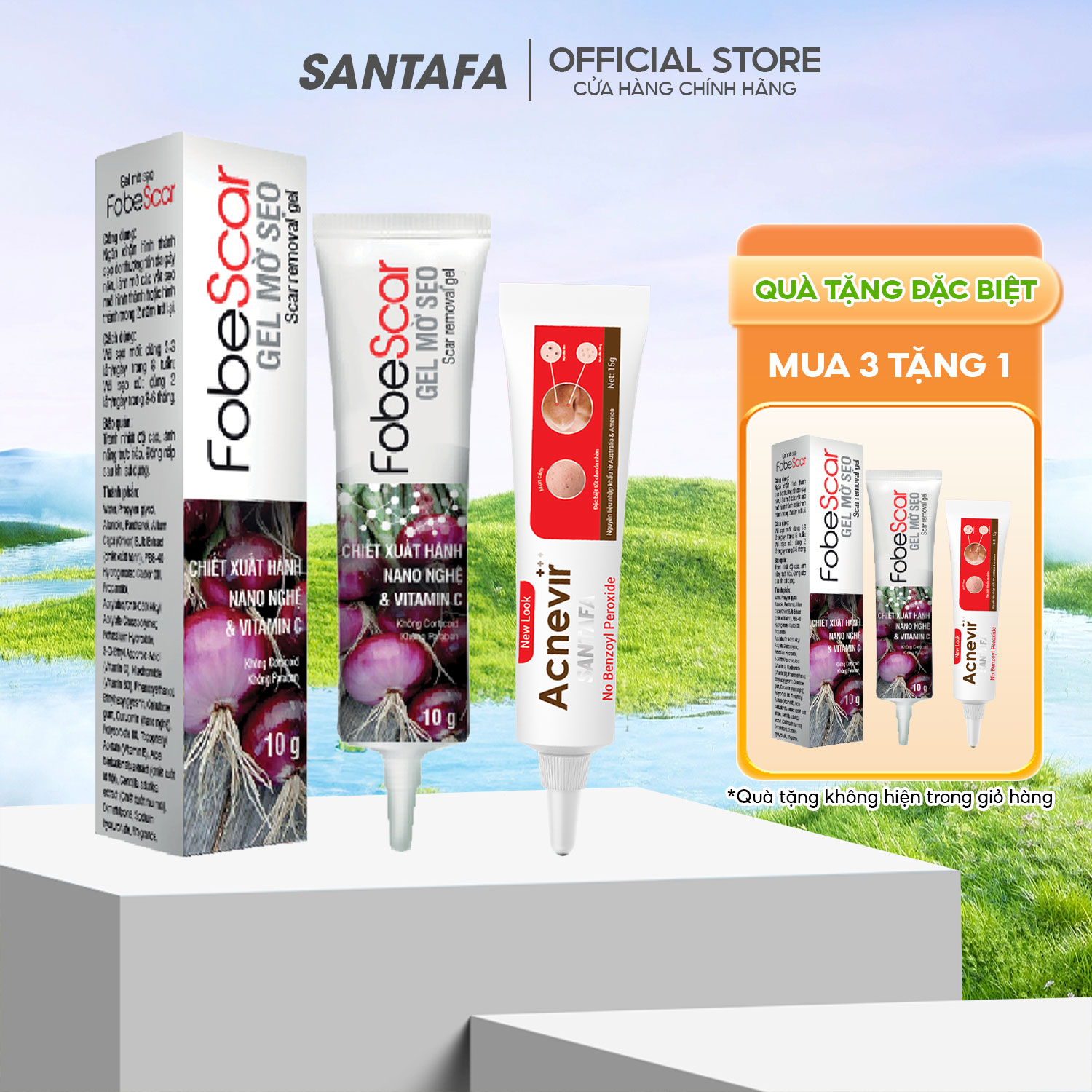 Combo sạch mụn giảm thâm gồm kem giảm mụn 15gr + kem ngừa thâm mụn 15gr hỗ trợ giảm mụn đầu đen, mụn cám, an toàn, phù hợp mọi làn da