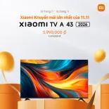 Xiaomi TV A 43 FHD 2026 | Màn hình bảo vệ mắt với chất lượng hình ảnh vượt trội | Bề mặt kim loại bắt mắt với thiết kế khung viền siêu mỏng | Âm thanh phong phú với Dolby Audio™ , DTS:X, DTS Virtual:X