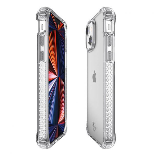 ỐP LƯNG KHÁNG KHUẨN VÀ CHỐNG SỐC QUÂN SỰ ITSKINS (PHÁP) HYBRID CLEAR DROP SAFE 3M/10FT IPHONE 13 PROMAX - Hàng Chính Hãng