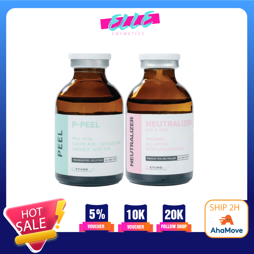 Peel Da Sinh Học Kyung lab P Peel và Nước Trung Hoà Neutralizer