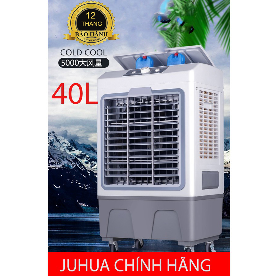 Quạt Điều Hòa Hơi Nước YR-5000 Công suất lớn 40L Cao Cấp - Tặng thêm 2 viên đá khô (Công nghệ Nhật Bản)
