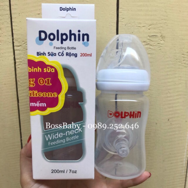 Bình Sữa Cổ Rộng 200Ml 300Ml Dolphin
