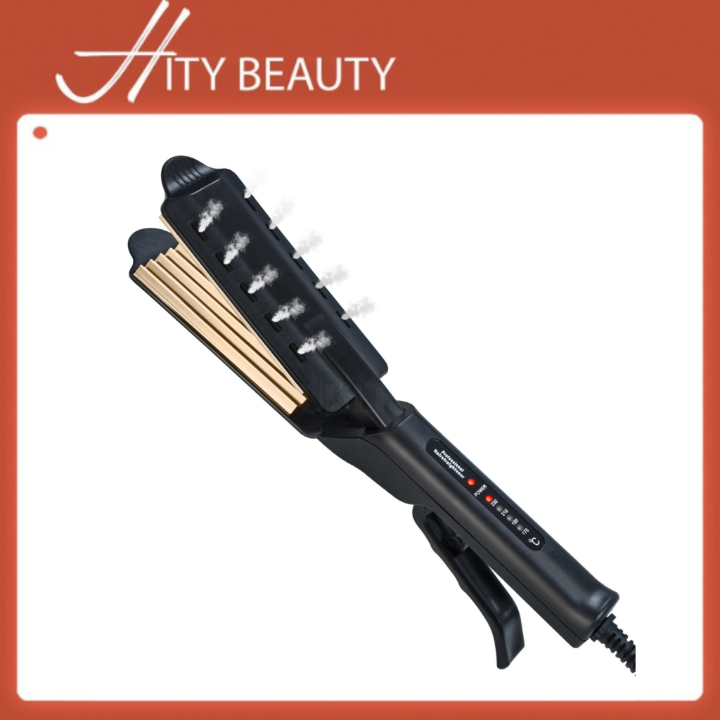 HCM - Máy dập tóc bấm xù chỉnh nhiệt cao cấp dùng chop làm tóc makeup chuyên nghiệp - Hity Beauty