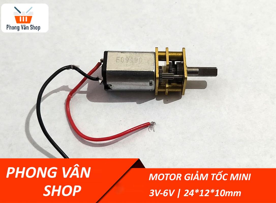 Motor giảm tốc mini 3v-6v - trục D