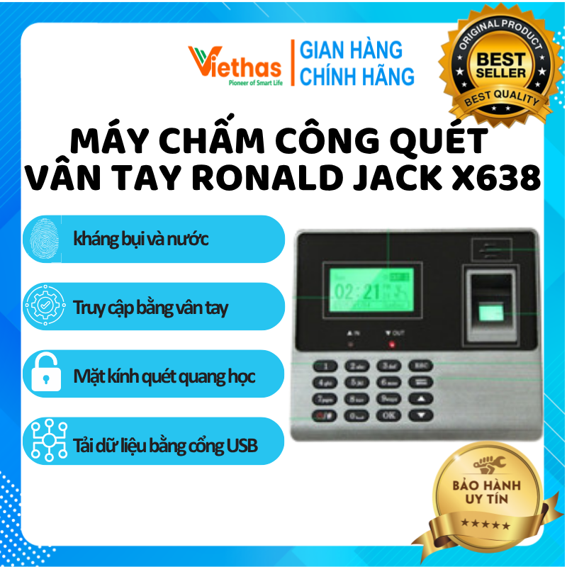 _máy chấm công quét vân tay wise eye x638