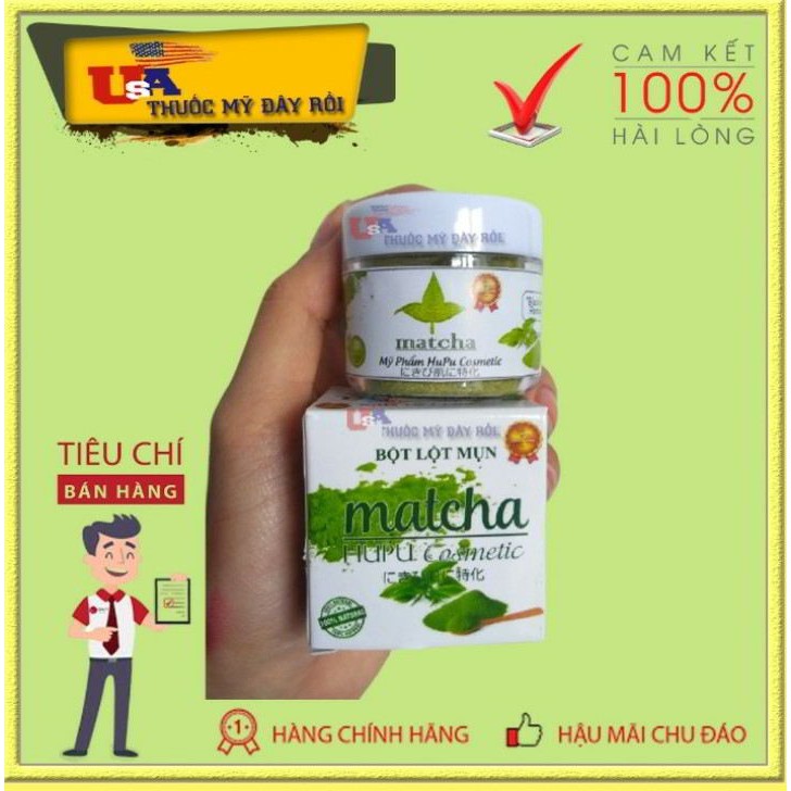 Bột lột mụn matcha chiết xuất 100% từ thiên nhiên bột trà xanh
