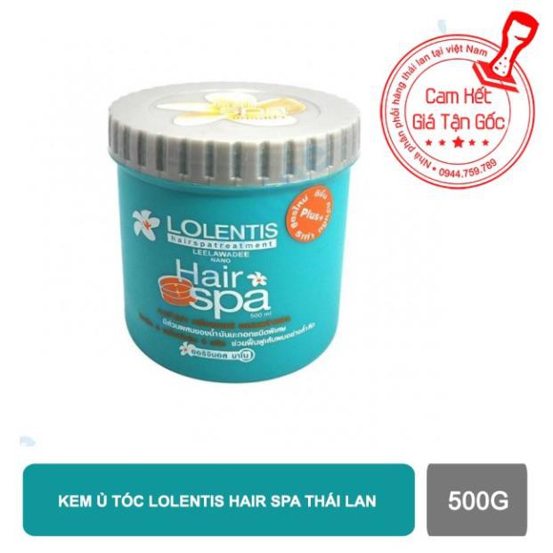 01 hộp kem ủ tóc phục hồi Lolentis Hair Spa Thái Lan 500ml