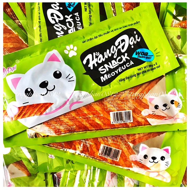 Snack mèo yêu cá hằng đại gói 26gr