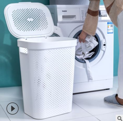 Sọt có nắp đựng đồ đồ chơi trẻ em, quần áo bẩn trong phòng ngủ, phòng tắm