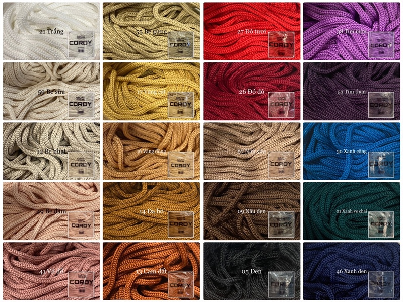 Sợi Cordy Maxi trơn Craft Yarn Vietnam