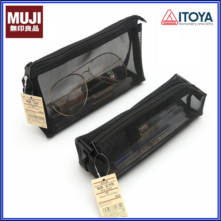 Túi đựng bút lưới muji