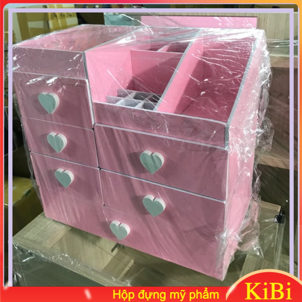 Kệ Mỹ Phẩm 6 Ngăn trái tim Khay đựng son kệ đựng trang điểm