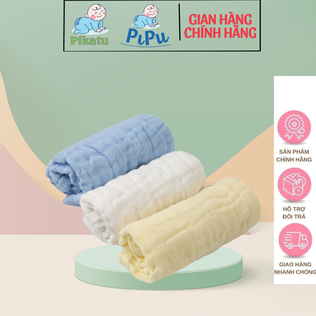 Khăn tắm em bé siêu mềm xô nhún 100cm x 100cm