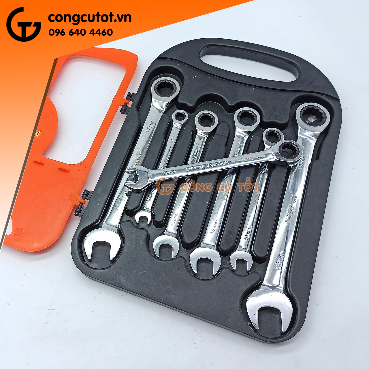 Bộ cờ lê vòng miệng tự động Wera-GT 8-19mm
