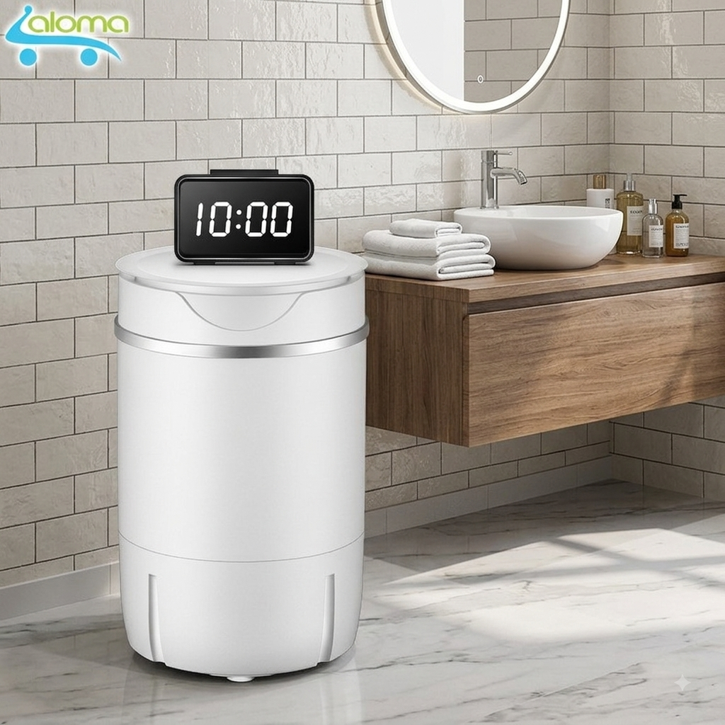 (Genuine 1 Year Warranty) Mini Washing Machine with Extremely Powerful 400W Capacity, Comes with a Spin Drum, Reverse Spin Washing Mode