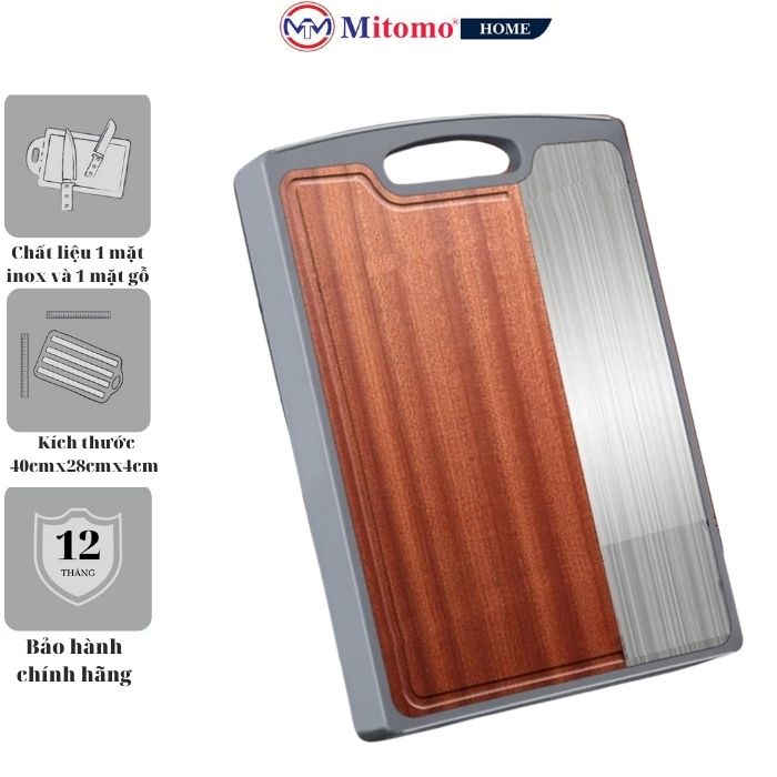 Thớt gỗ, thớt inox, thớt 2 mặt kháng khuẩn cao cấp