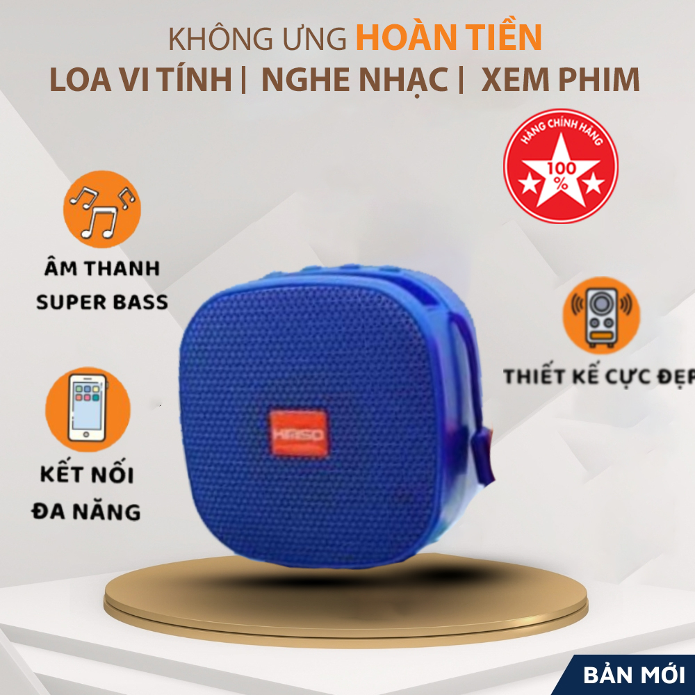 Loa bluetooth mini đa năng HF Q3,  nghe nhạc siêu  hay, bass cực chất, nhỏ gọn có giá đỡ điện thoại vỏ loa nhôm, đời mới 2023, bảo hành 24 tháng
