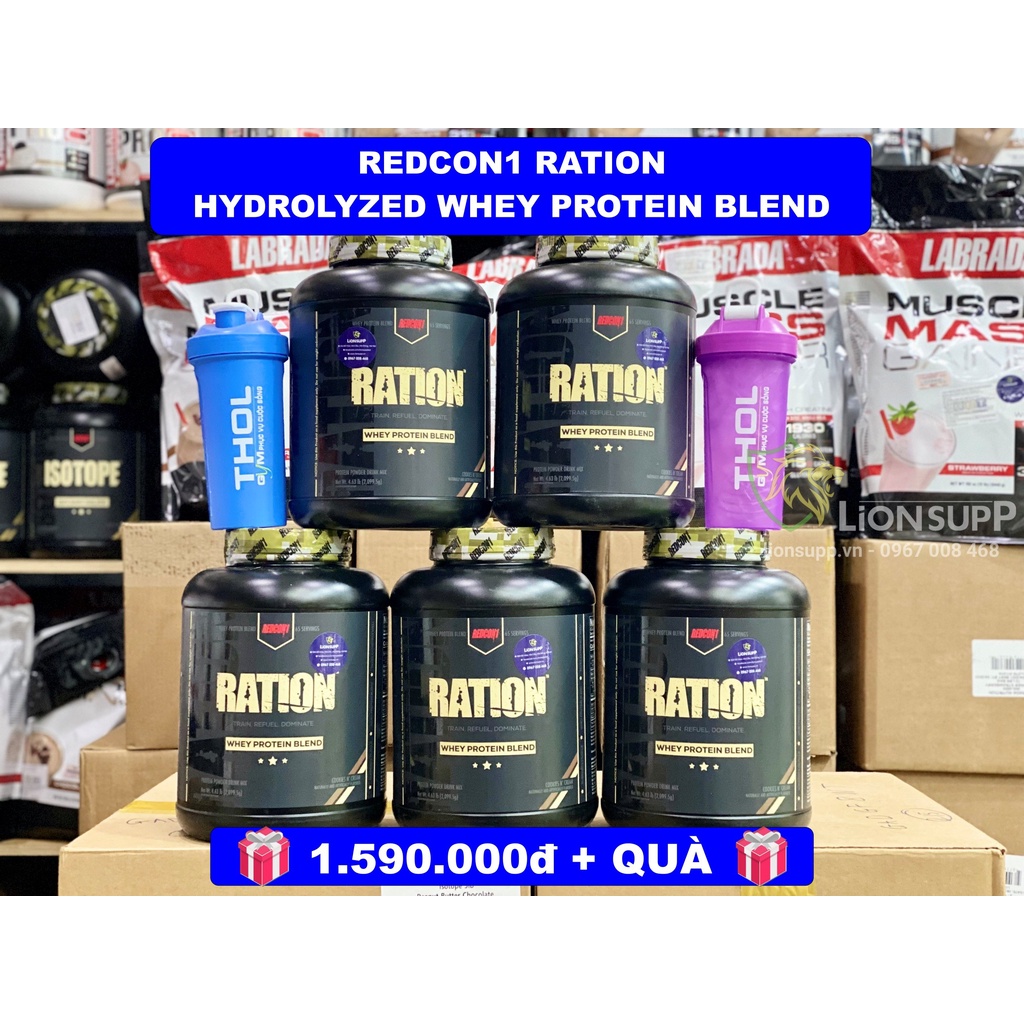Redcon1 ration – hydrolyzed whey protein trợ giá cực tốt 5lbs