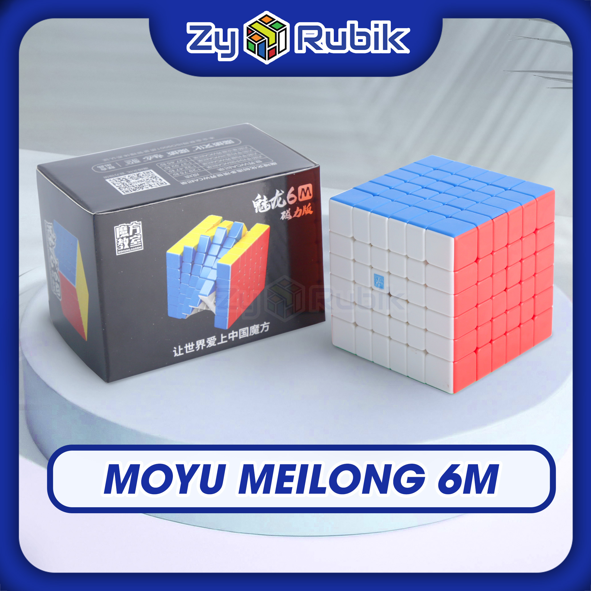 Rubik 6x6 - Meilong 6M Series  Hãng Mod Nam Châm  Stickerless - Đồ Chơi