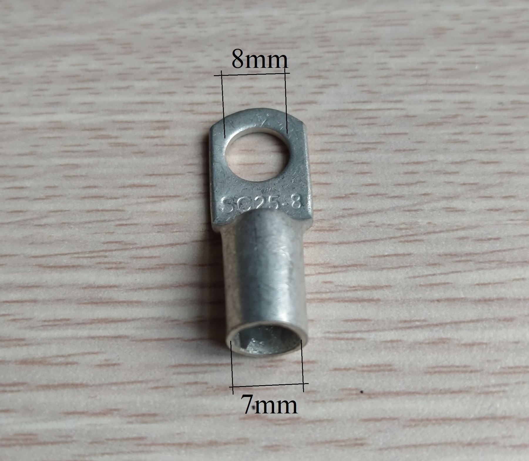 Đầu cos bích SC 10-6, 16-8, 16-10, 25-8, 25-10, 35-10, 50-10 - đầu cos tròn trần 8 lỗ 6mm - Đầu cos Y bọc nhựa