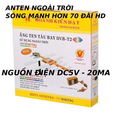 Anten Tàu Bay Tivi Kỷ Thuật Số DVB-T2 109 - Nguồn Điện DC5V - 20mA + 12M Dây