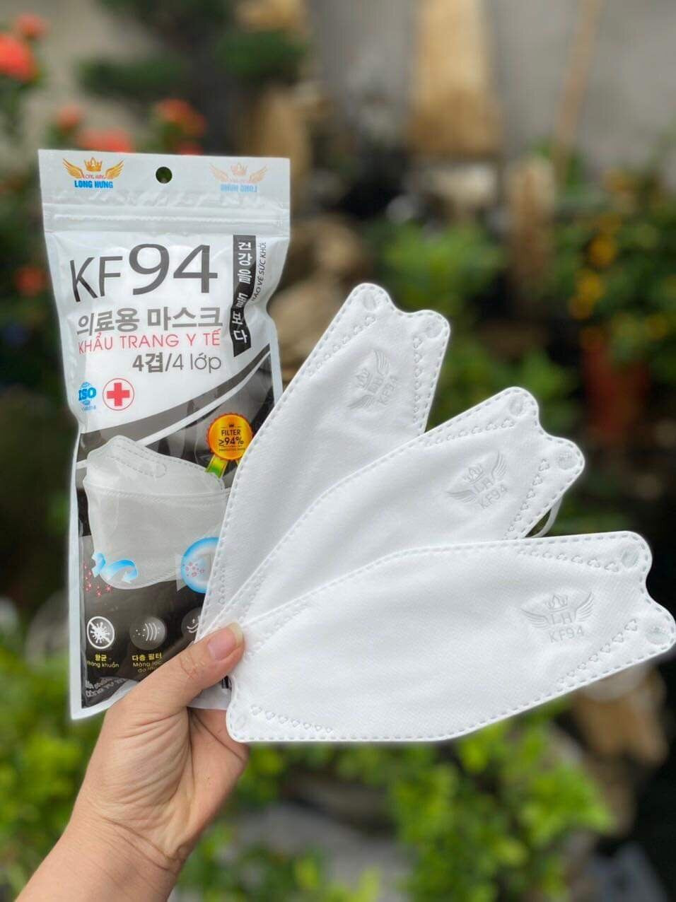 Khẩu trang y tế đẹp 4d kt94 long hưng