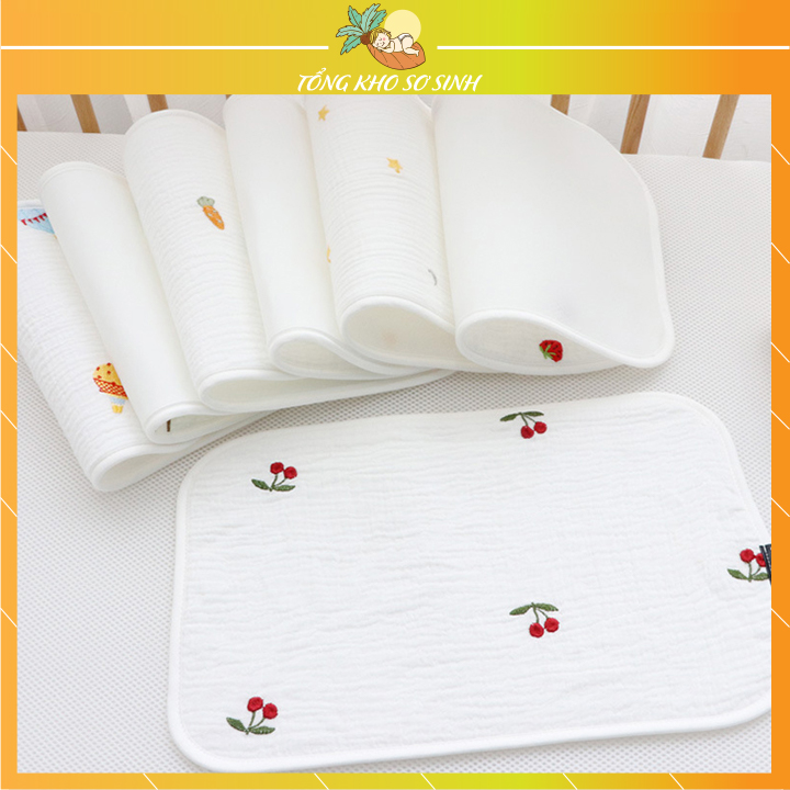Gối sơ sinh mỏng, gối lót đầu, gối thấp cho bé giúp thấm mồ hôi, thoáng đầu, gối sơ sinh cho bé, gối sơ sinh cho trẻ em, gối lót đầu cho trẻ