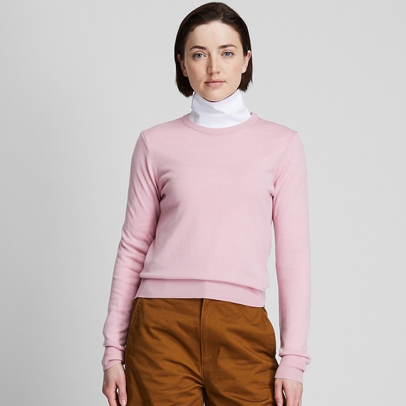Áo len nữ extra fine merino uniqlo- 418668
