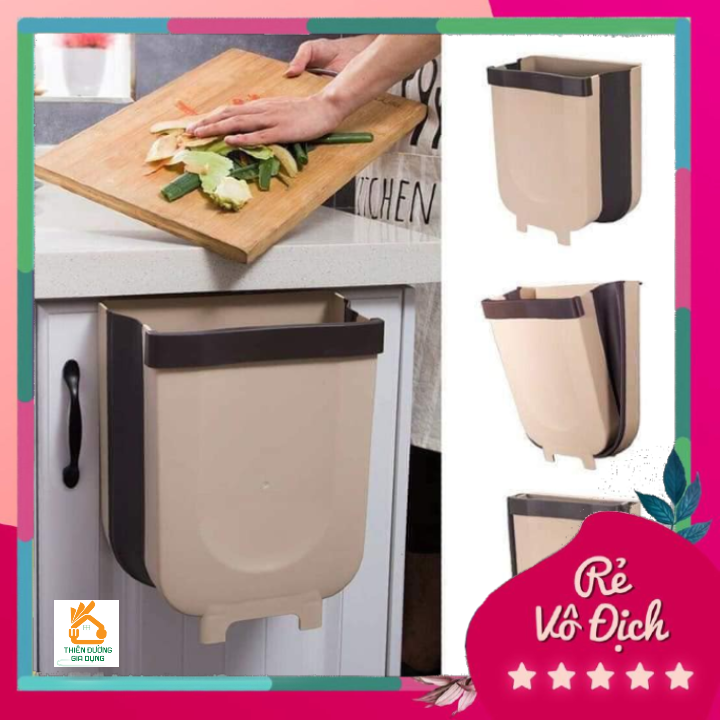 Thùng rác, sọt đựng rác đa năng gấp gọn, tiện lợi, sạch sẽ, thông minh, dùng trong căn bếp gia đình hoặc văn phòng, chất liệu nhựa dẻo, thùng rác gấp gọn có ngăn kéo đóng mở dễ dàng