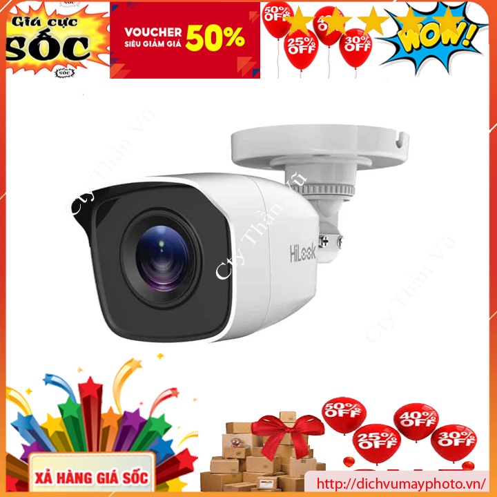 Camera Quan Sát HiLook THC-B220-C 2MP HDTVI, Hồng Ngoại 40m, IP66