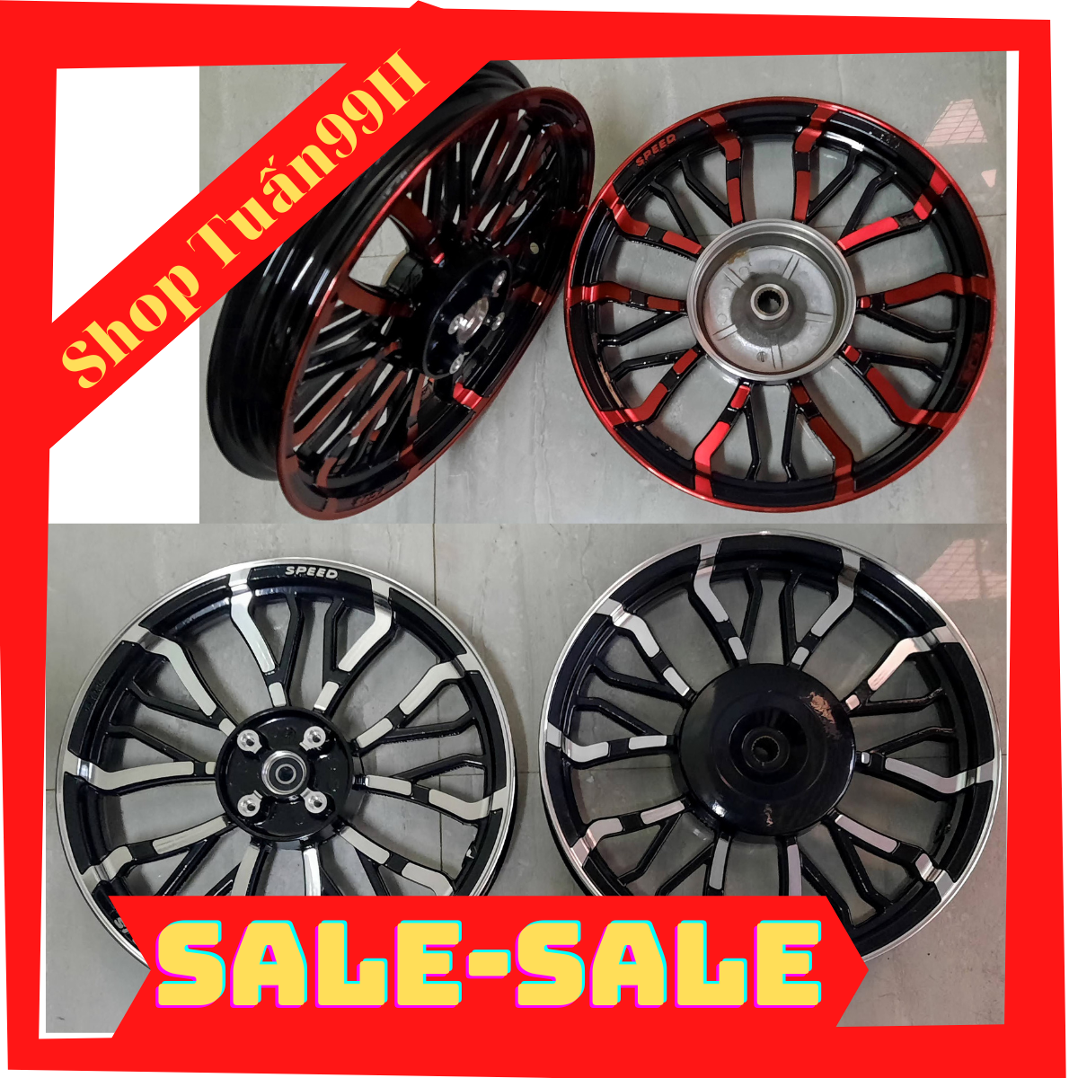 Mâm kuni  nhện 2 lớp dành cho xe tay ga Vision , Air Blade 110-125 đời 2019 trở xuống