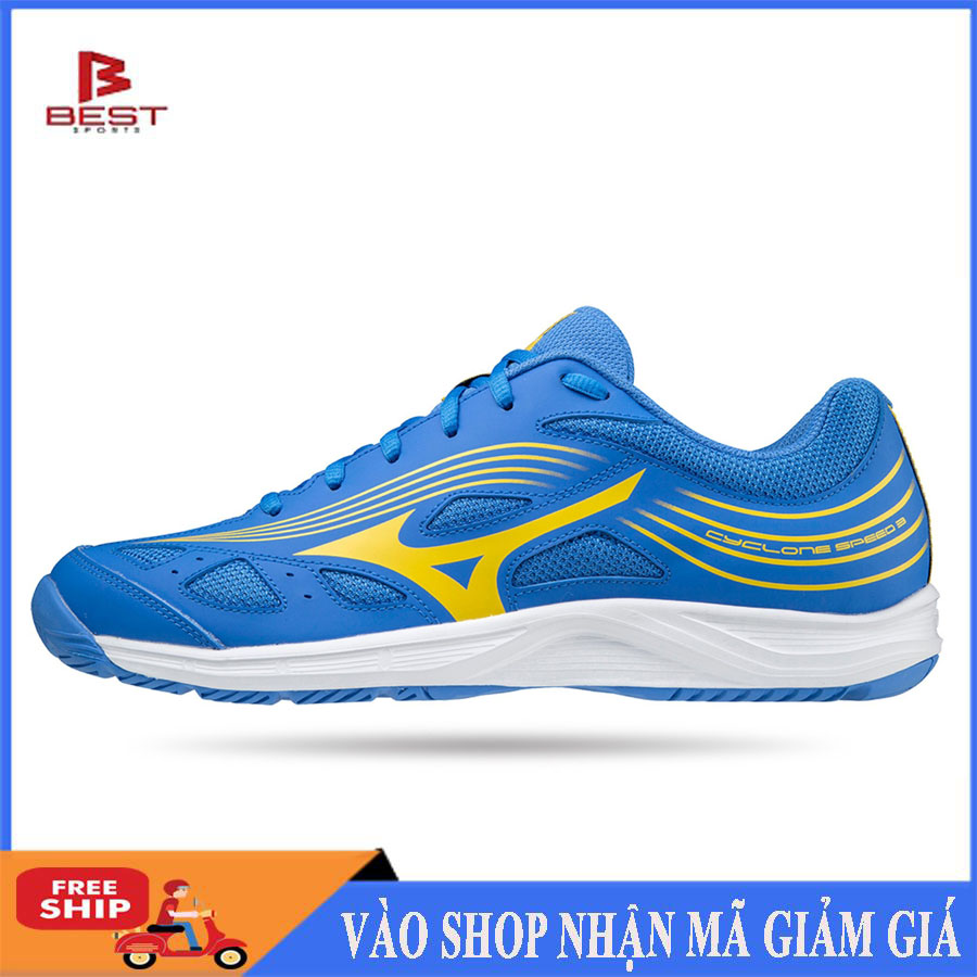 Giày cầu lông chính hãng Mizuno Cyclone speed 3 mẫu mới cho cả nam và nữ, có 3 màu lựa chọn