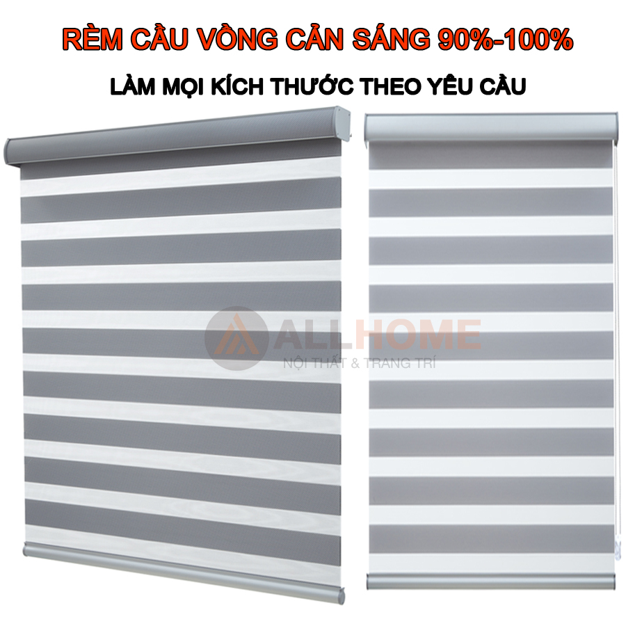 Rèm Cuốn Cầu Vồng Hàn Quốc Loại Cao Cấp ALLHOME Cản Sáng Tốt 90-100% Che Nắng Cửa Sổ Phòng Ngủ Phòng Khách Mọi Kích Thước