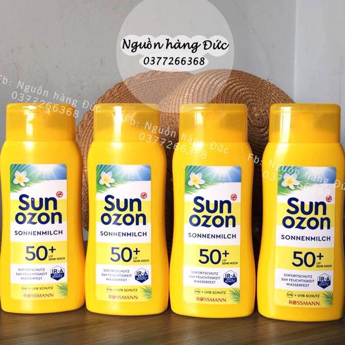 KEM CHỐNG NẮNG BODY SUNOZON 50+ NEW ĐỨC - HÀNG XÁCH TAY ĐỨC - NGUỒN HÀNG ĐỨC