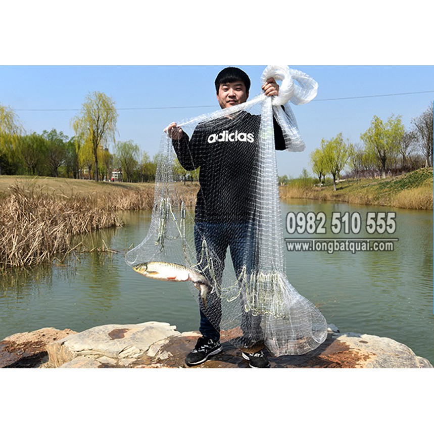 Chài Cá - Chài Thái - Chài Bắt Cá Dây Gân Đường Kính 5m nặng 2kg và 4kg