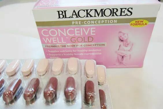 Tăng thụ thai Blackmore 56 viên - Blackmores Conceive Well Gold cho nữ