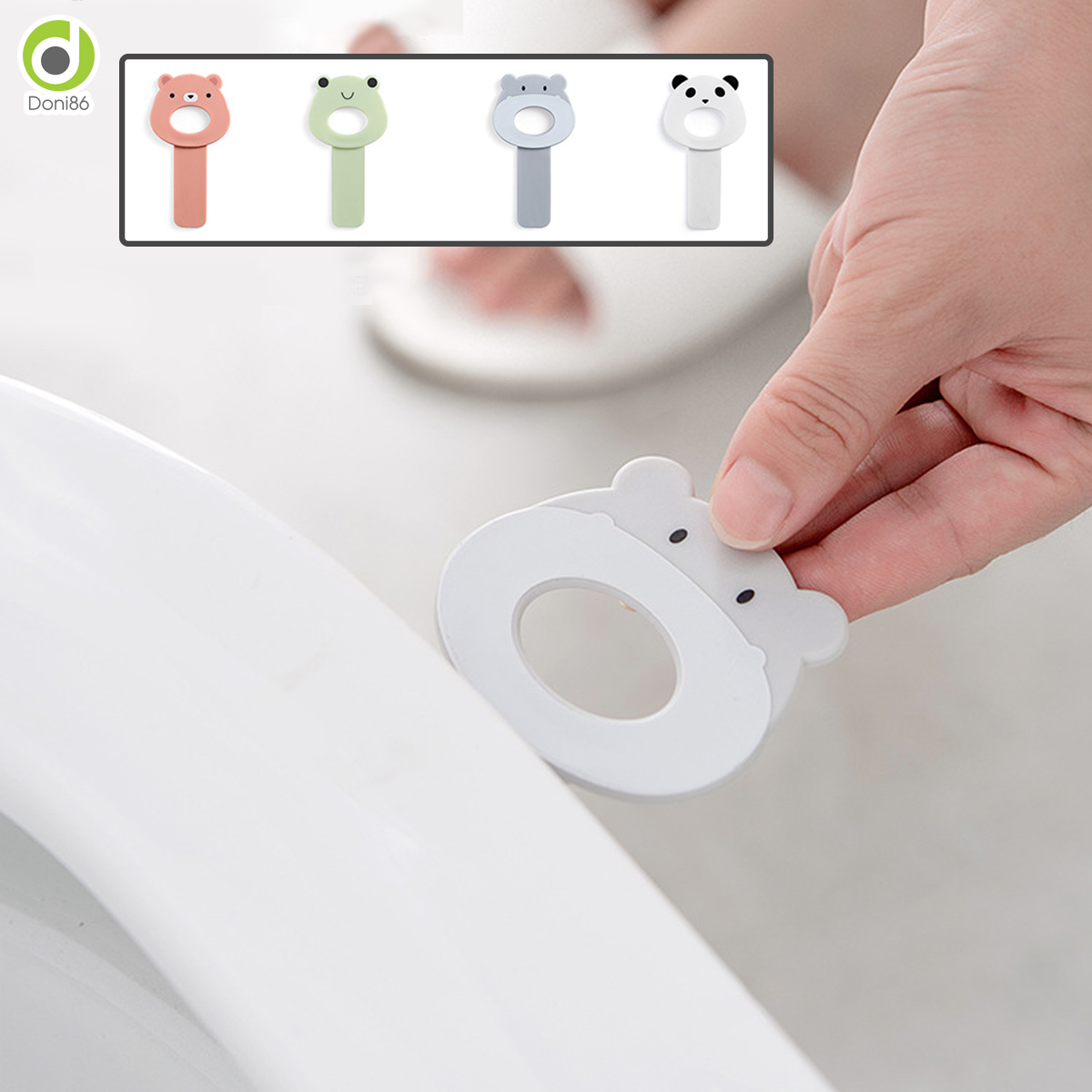 [HCM]Que dán mở nắp bồn cầu hình động vật ngộ nghĩnh - PK127 - Doni86