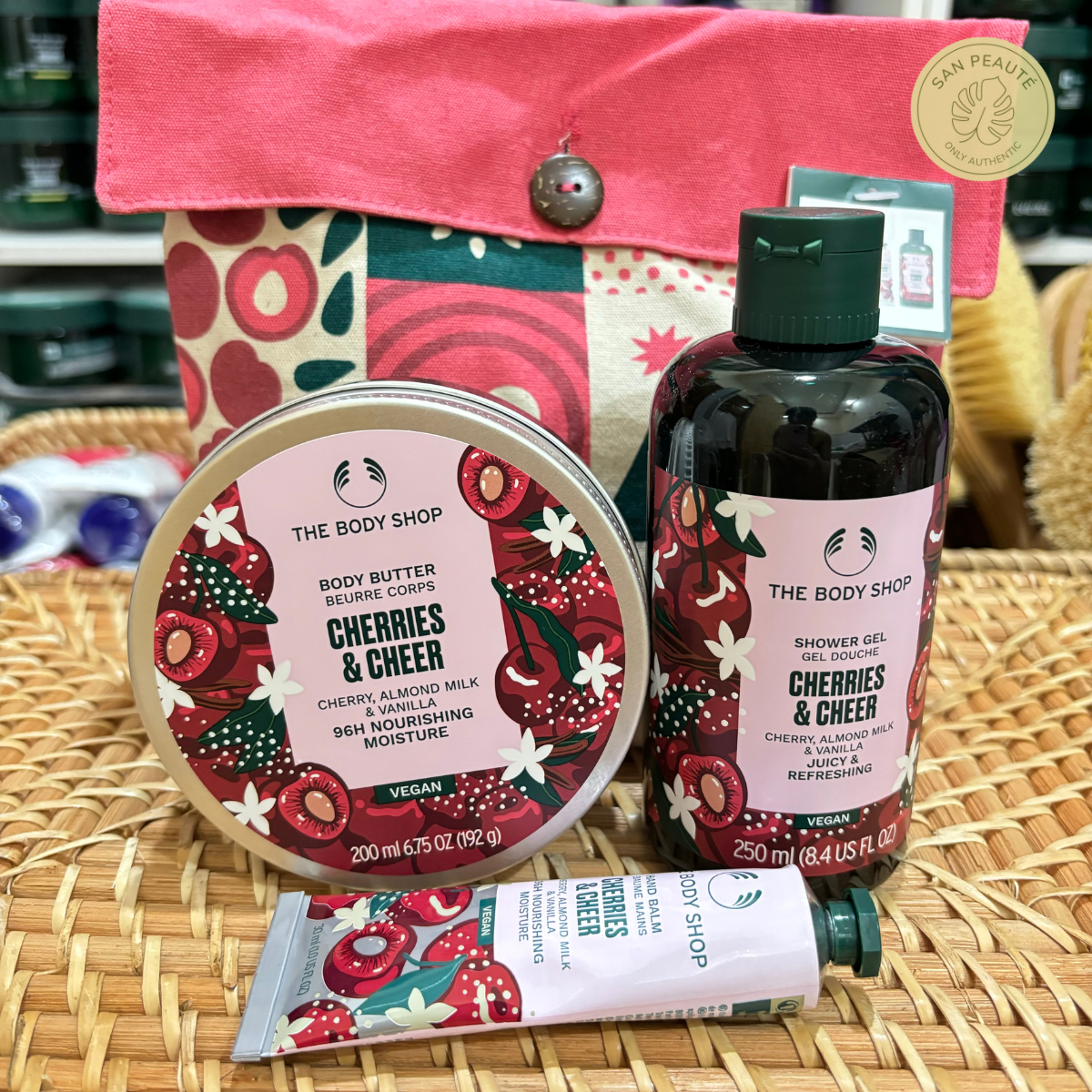 Set quà tặng The Body Shop Gift set Cherries Cheer / Pears Share