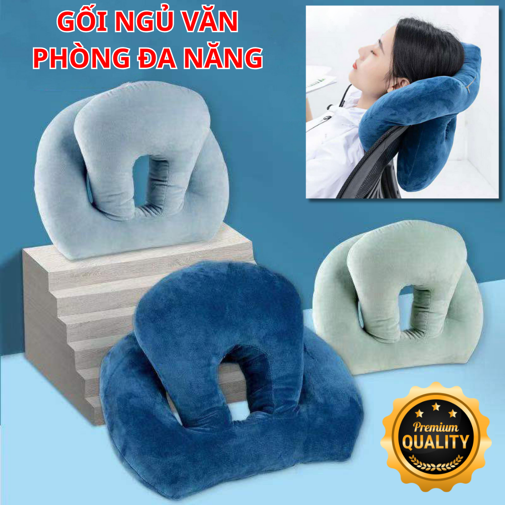 Gối văn phòng ngủ trưa đa năng 3 trong 1. Đệm gối ngủ đa năng êm ái tiện lợi