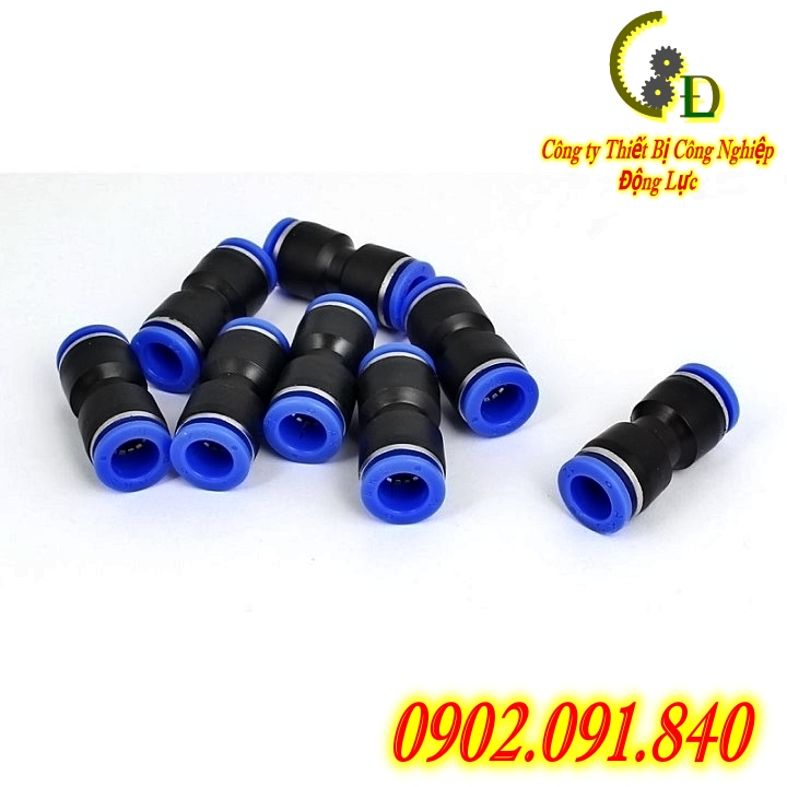 Khớp nối nhanh dây hơi, đầu cút nối nhanh ống khí phi 6 PU06 dùng cho khí nén, nước, máy phun sương, bơm khí