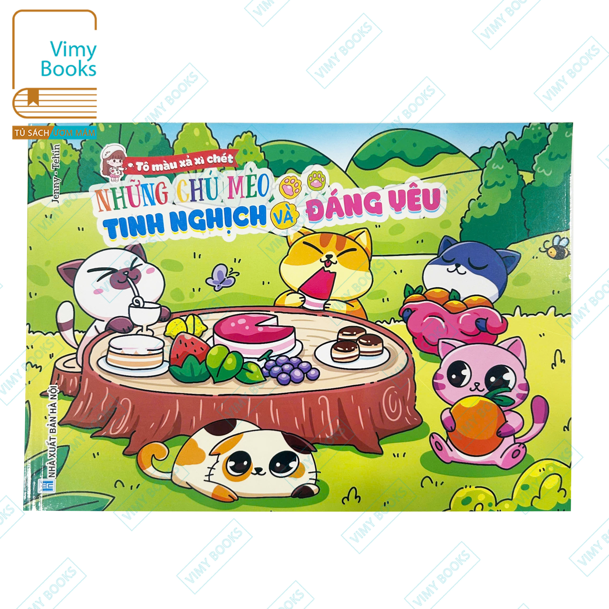 Sách - Bé Tô Màu Những Chú Mèo Tinh Nghịch Và Đáng Yêu - Tô Màu Xả Xì Chét