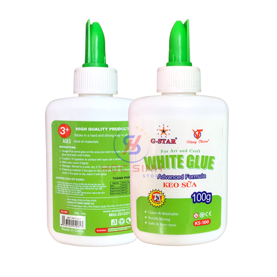 Keo Sữa Chất Lượng Cao G-Star KS-100 Chai Lớn 100g - VPP Happy Kids