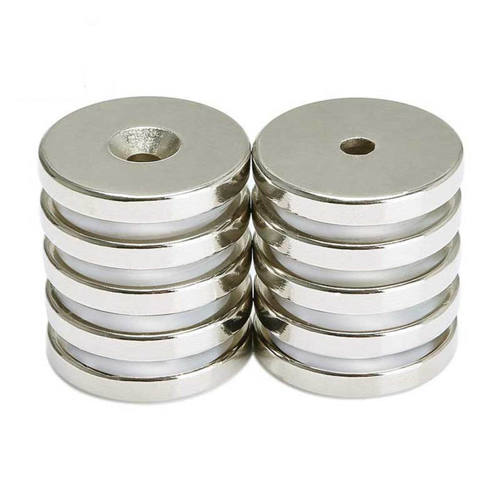 Nam châm viên 30x5 lỗ 5mm có lỗ bắt vít