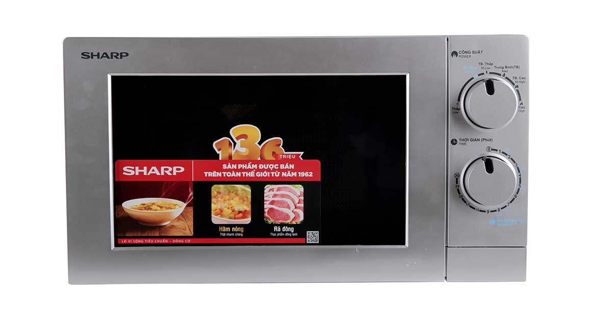 Lò vi sóng cơ sharp r-207vn-sl 20 lít- chính hãng