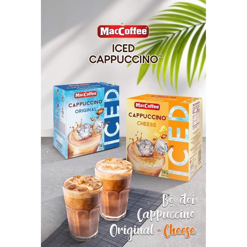 Cà phê MacCoffee Cappuchino phô mai/ truyền thống 190g