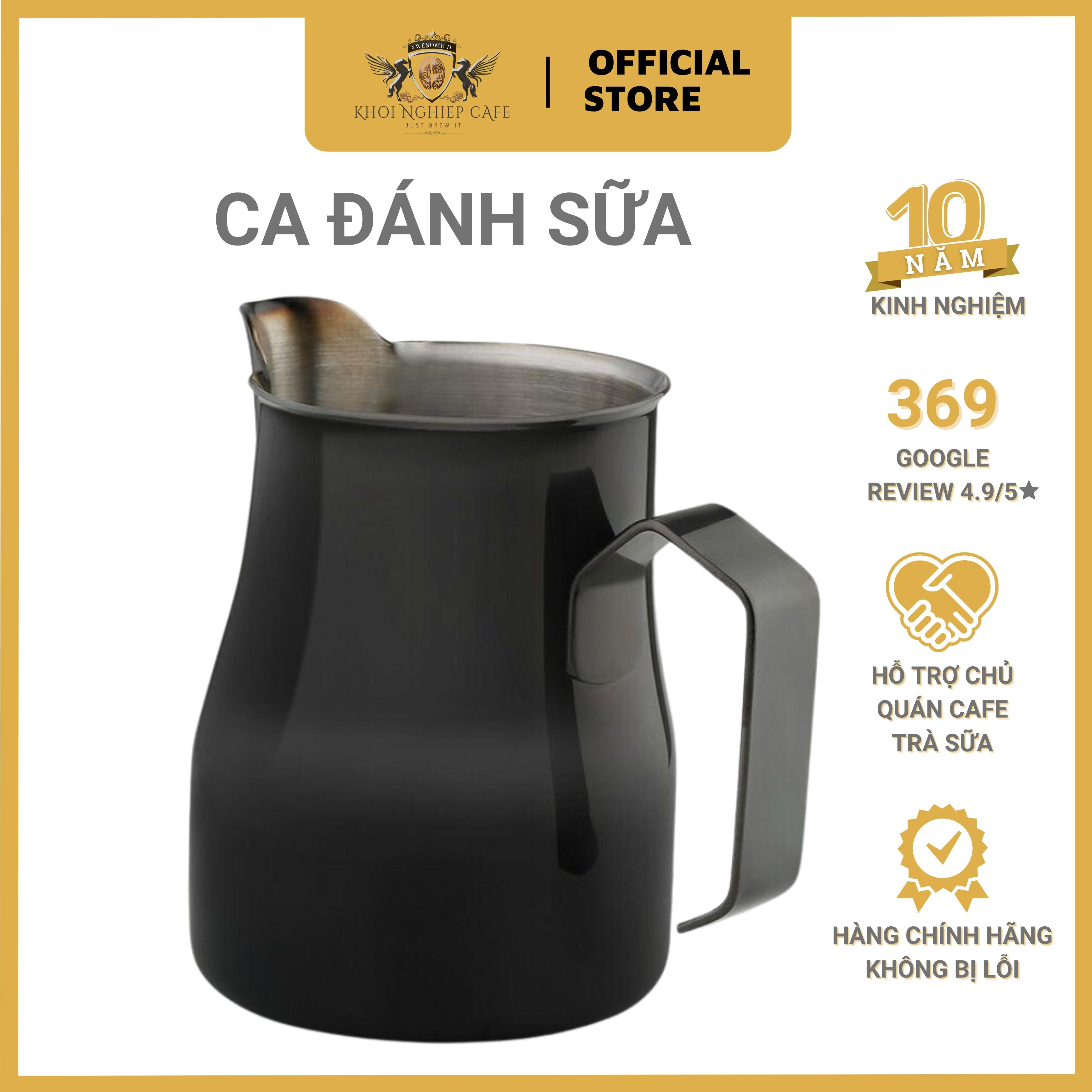 Motta pitcher – Ca đánh sữa cappuccino latte Motta Europa phiên bản màu sắc giới hạn (Đen - Trắng - Cam - Vàng)