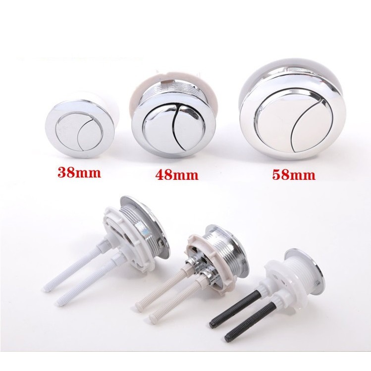 Bộ nút nhấn tròn dành cho bồn cầu 2 nút nhấn