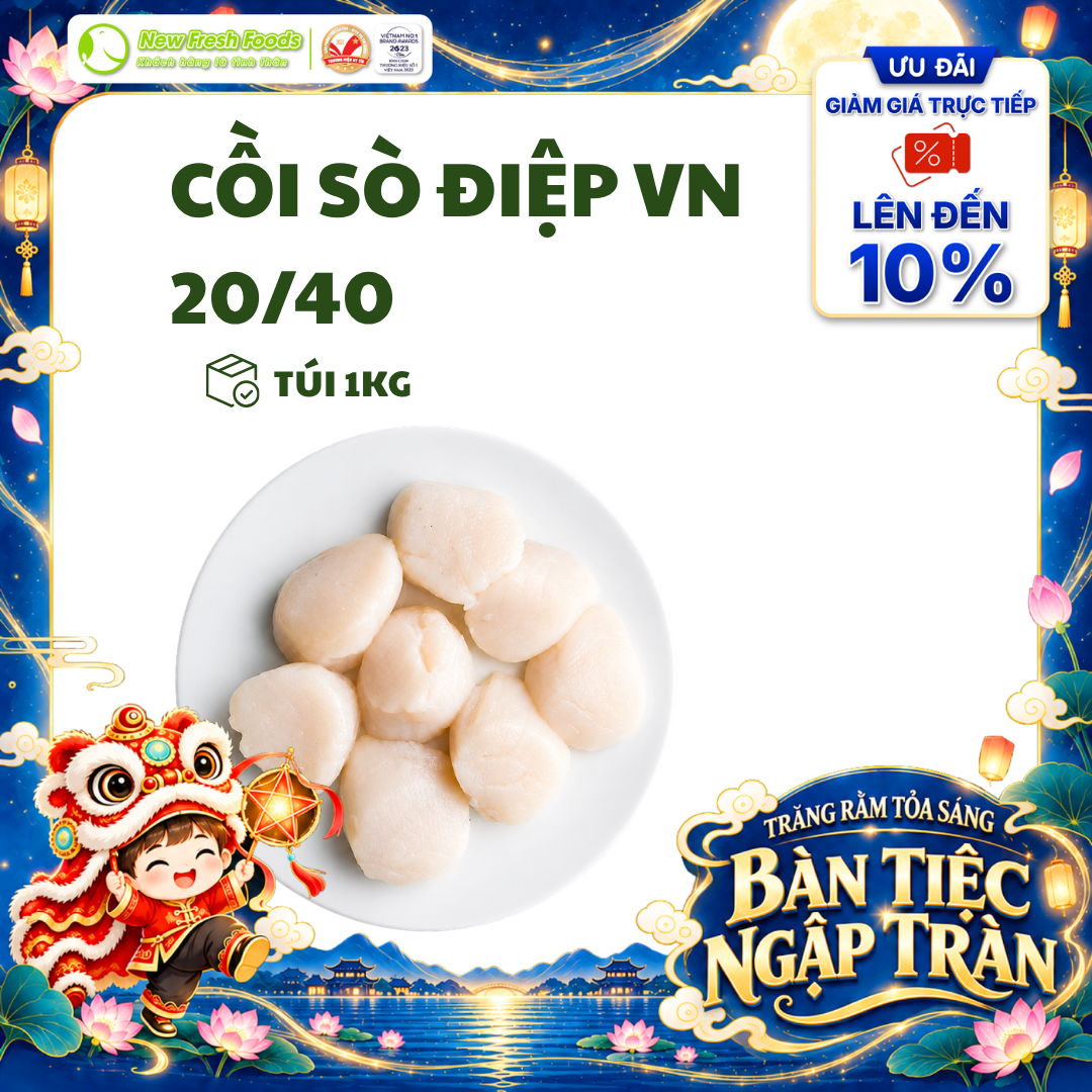[HỎA TỐC HCM] Cồi Sò Điệp Việt Nam Giòn Ngọt Dễ Chế Biến